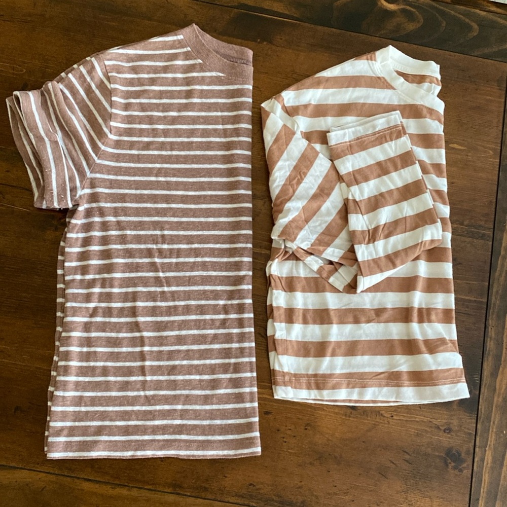 Bundle Two A New Day Striped Shirts